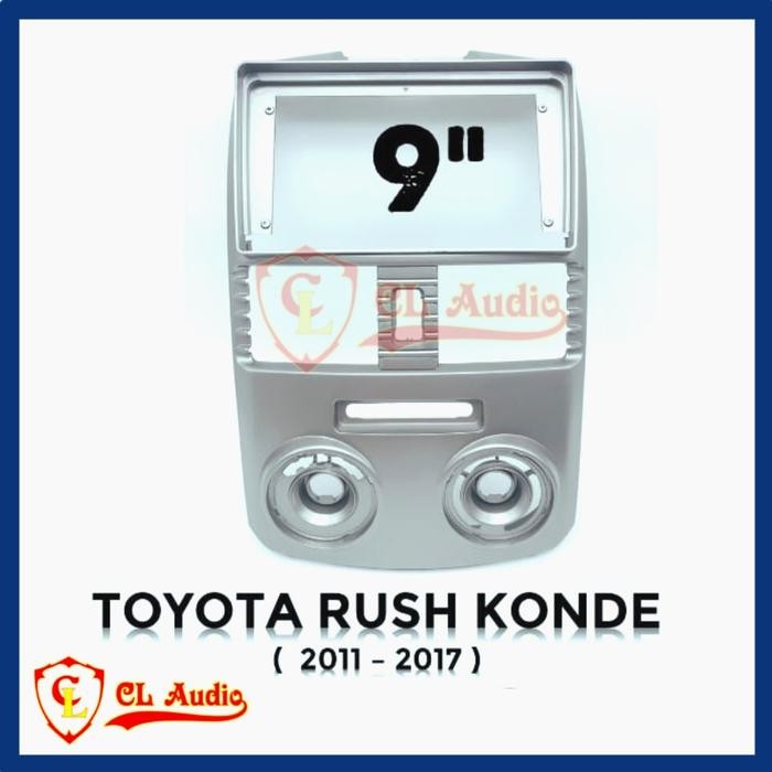 Frame Head Unit Android 9 Inch Rush/Terios 2011-2017