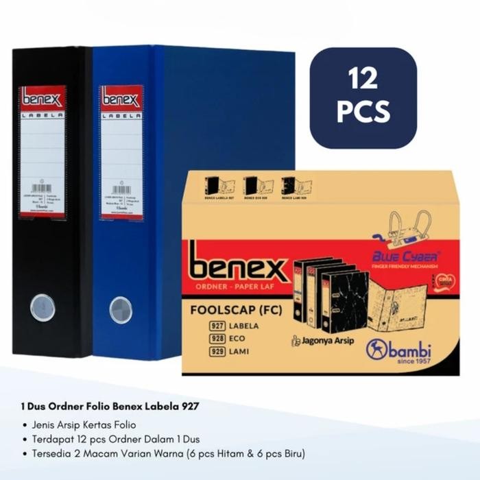 

HOT SALE! Ordner F4 Benex 1 Dus isi 12 Pcs Blue Cyber