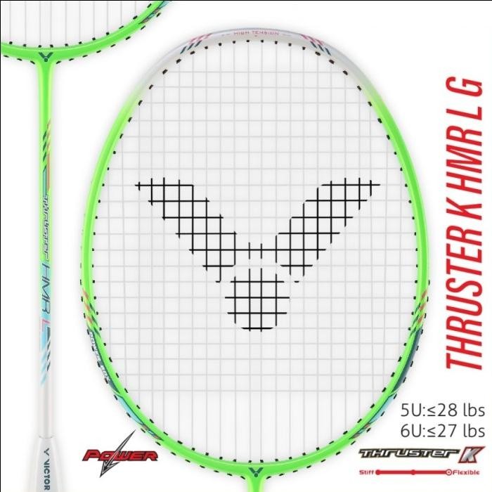 Terbaru New  Raket Badminton Victor Thruster K Hmr L / K-Hmrl White