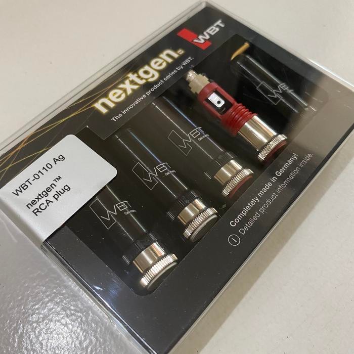 New Jack Rca Wbt Nextgen Silver 0110 Ag , Wbt-0110Ag Rca Plug / Konektor Original