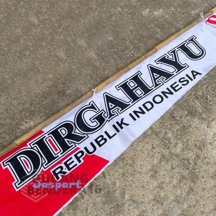 

Terlaris UMBUL UMBUL REMPEL SABLON DIRGAHAYU (3.5 METER) BENDERA BANDIR DIRGAHAYU INDONESIA HUT RI