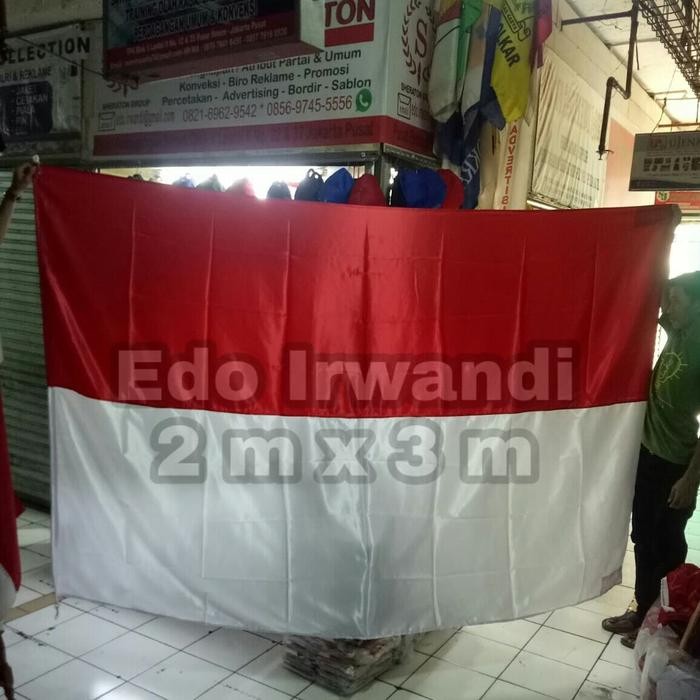 

Terlaris Bendera Merah Putih Ukuran 2 m x 3 m Berkualitas Ready Stock SALE
