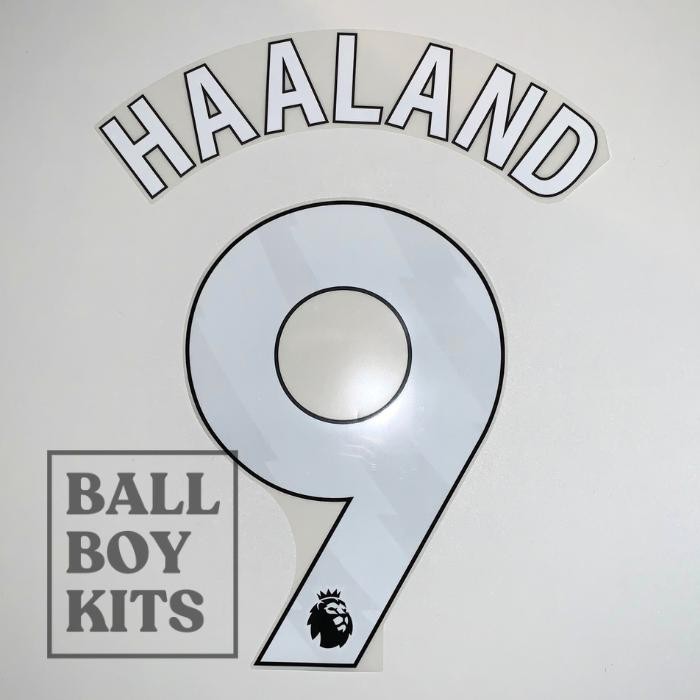 Original #9 Haaland Manchesterrr Cityyy 2023-24 EPL Nameset-White