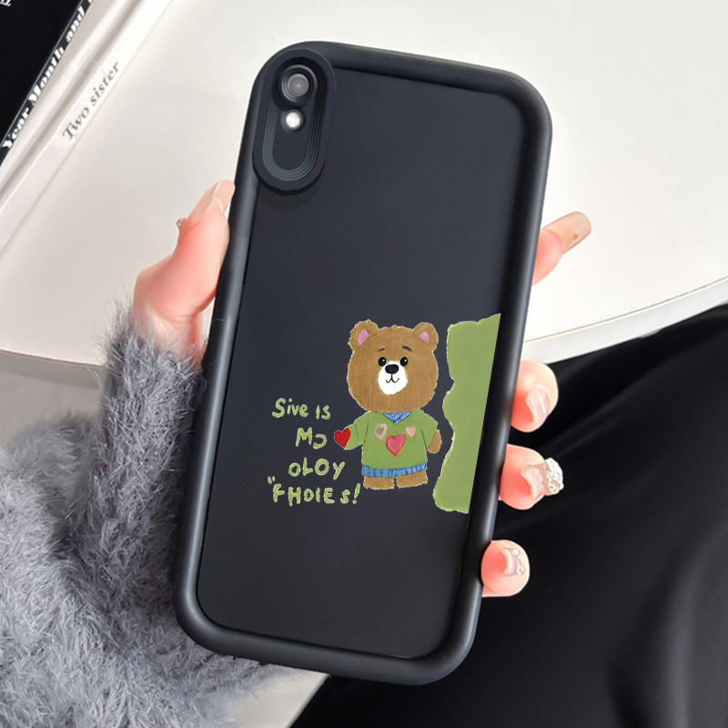 Casing Hp Xiaomi Redmi 9A Redmi 9i Redmi 9T Redmi 9 Power Case Kasus Graffiti HP Beruang Kasus Selul