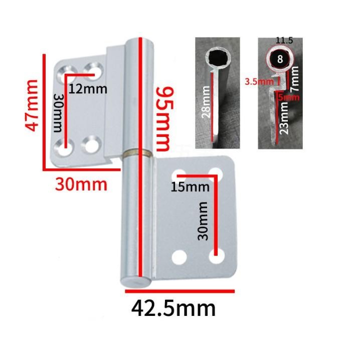 Promo Engsel Jendela Engsel Tipis Paduan Aluminium Dapur Kamar Mandi Engsel Cabut Diskon