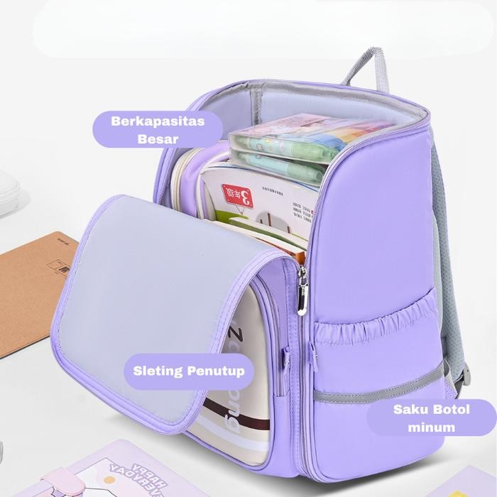 Tas Sekolah Anak Cewe Cowo Tas Ransel Terbaru Anti Air,Banyak Saku Sd Smp 2509