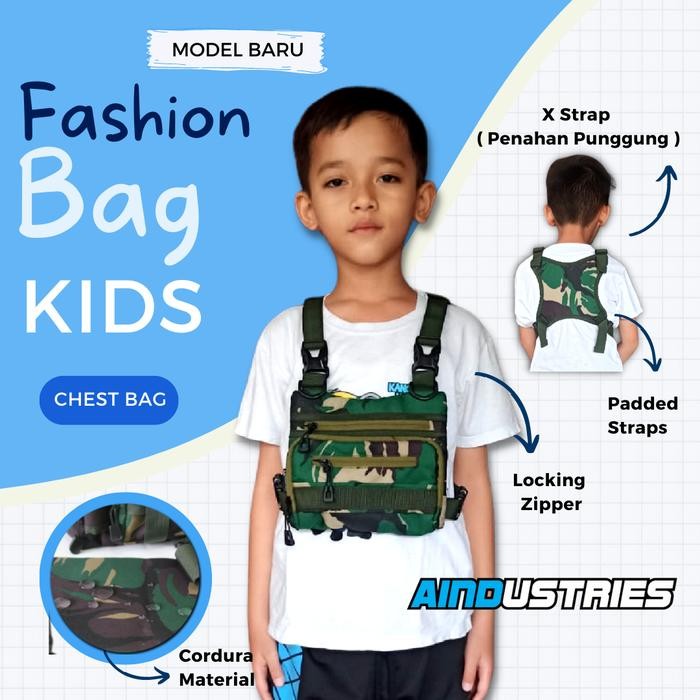 ORIGINAL Tas Rompi Dada Kostum Profesi Anak Tentara TNI ABRI POLISI Chest Bag READY STOCK