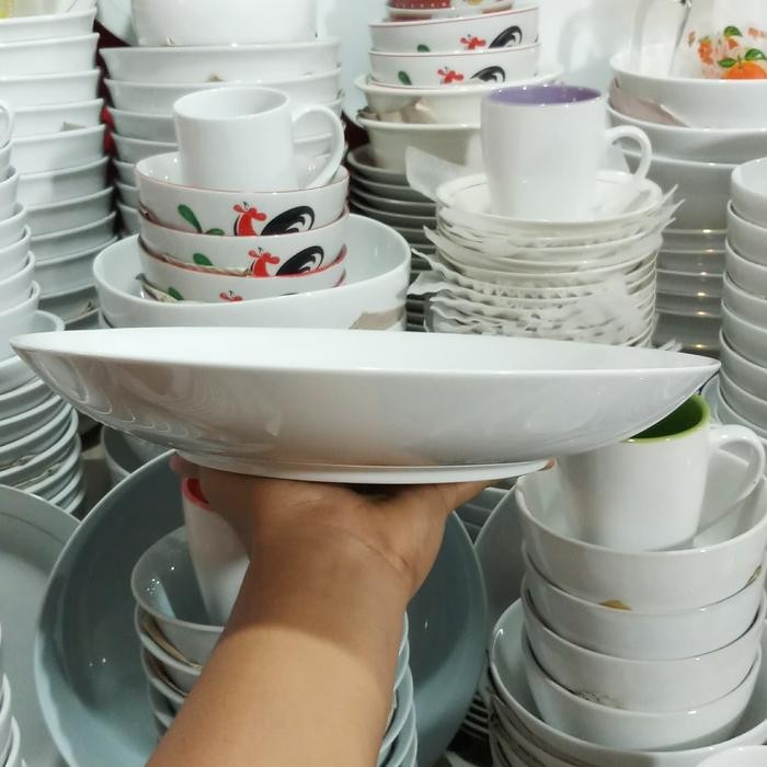 Piring Saji/ Piring Saji Jumbo/ Piring Buah/ Piring Saji Keramik