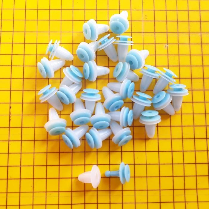 MARI MILIKI- KANCING KLIP CENGKEH HARBOT DOOR TRIM DORTRIM BIRU PUTIH UNIVERSAL