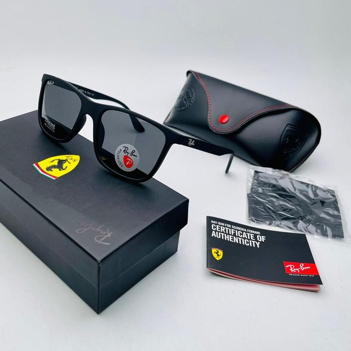 Terbaik New Kamata Sangglass Hitam Rayban006 4349 Polarized + Uv400 Antiradiasi / Kacamata Hitam /