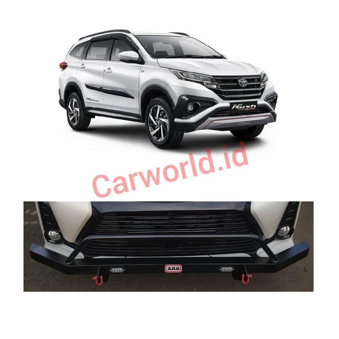 Towing Bar Depan Palang Bumper Besi All New Rush Terios + Led