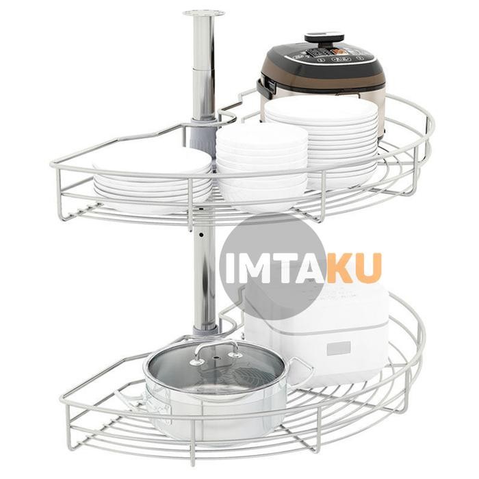 Rak Panci Putar Stainless Steel Untuk Kitchen Set SC 28100 Merk MBL