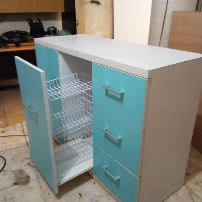 meja kitchen set /lemari multi fungsi atau rak piring