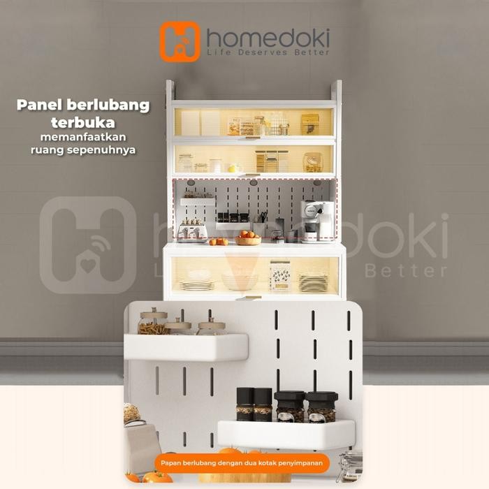Homedoki Rak dapur / rak lemari dapur / Rak oven microwave / lemari da