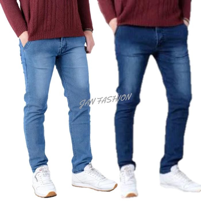

Celana Jeans Panjang Pria Slimfit Pensil Bahan Street Dan Melar