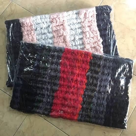Keset Mutiara Anyaman Tebal Keset Rajut Nyerap Air Kamar Mandi masih ready