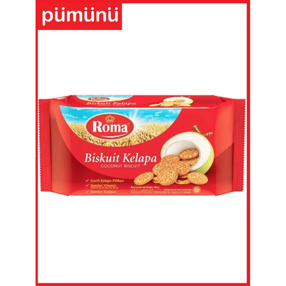 

ROMA Kelapa Biskuit 300 g [1 Pak / 7 Pcs]