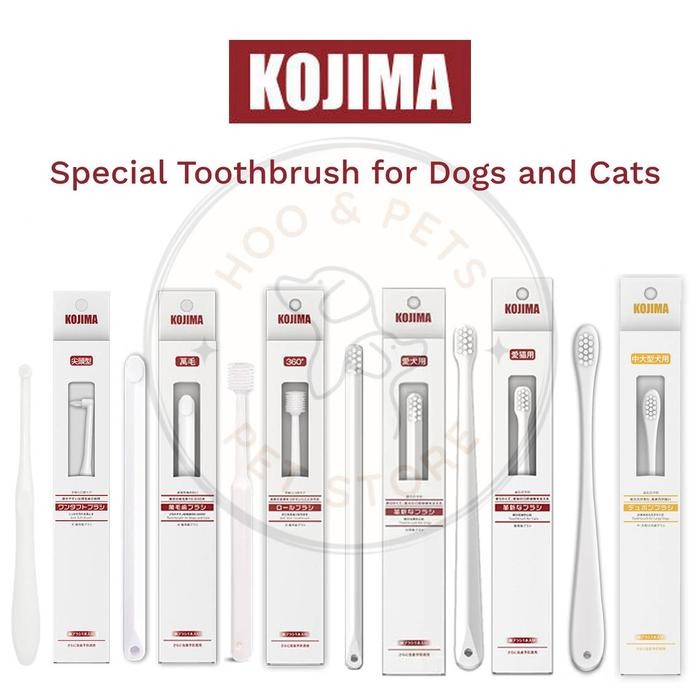 KOJIMA Pet Toothbrush - Sikat Gigi Anjing Kucing Dog Toothbrush