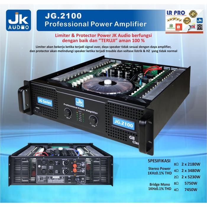 New Power Amplifier Jk Audio Jg2100 Power Jk Jg 2100 Termurah