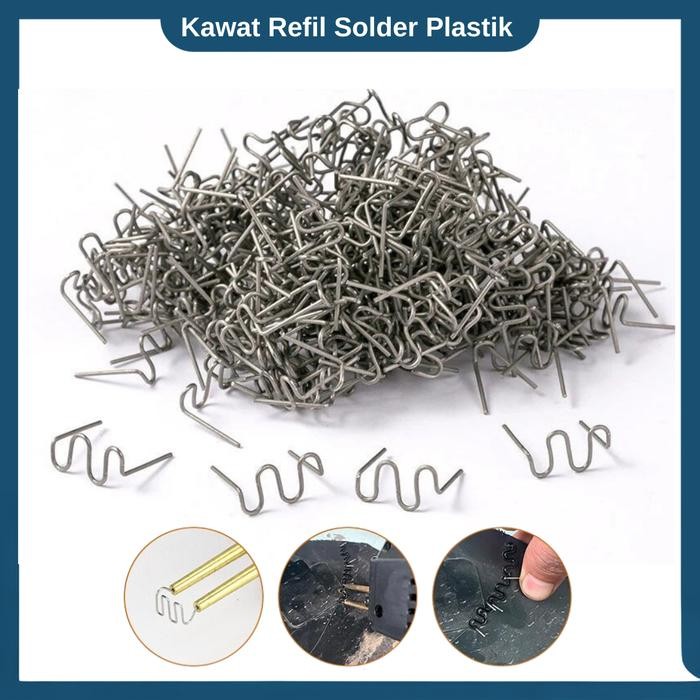 

Kawat refil las plastik model gelombang 1000 pcs kawat las plastik