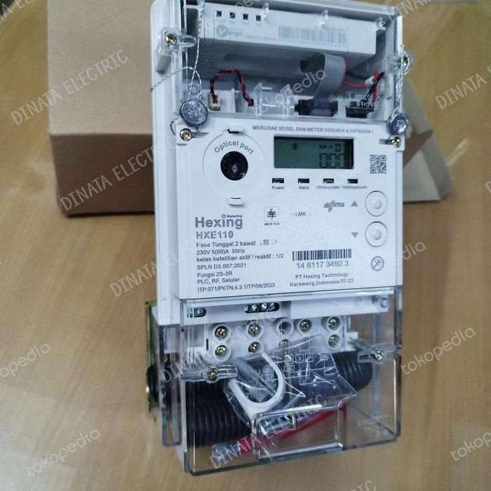Termurah Kwh Meter 1Phase Digital 5(60)A Hexing Hxe110