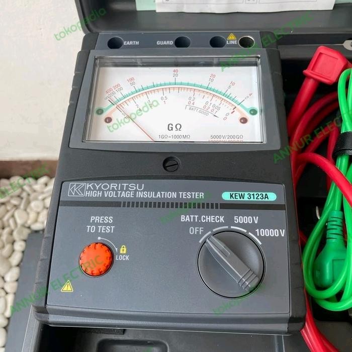 Terbagus Megger Analog Kyoritsu Insulation Tester Kew 3123 A Kew 3123A