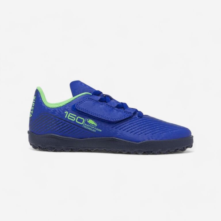 Decathlon KIPSTA Sepatu Bola Anak Rip-Tab Easy Turf 160 - Biru - 8843885