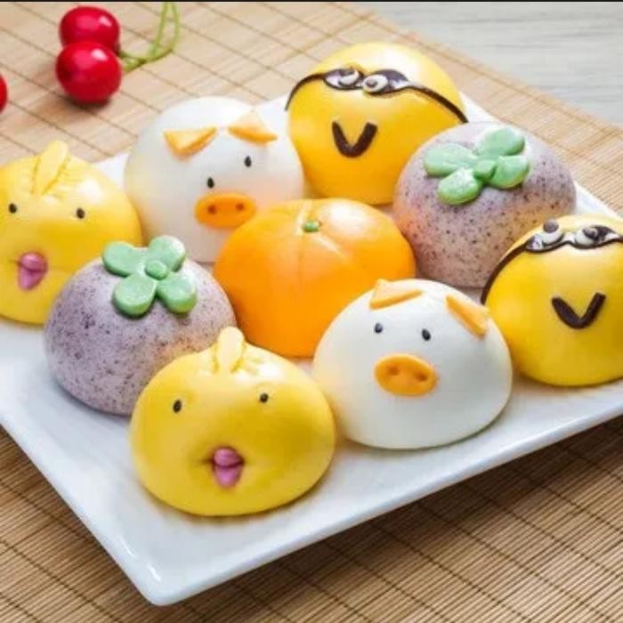 

Mini Pao / Bao Character Imut ( Isi 6 Pcs ) Kue Jajanan Signature