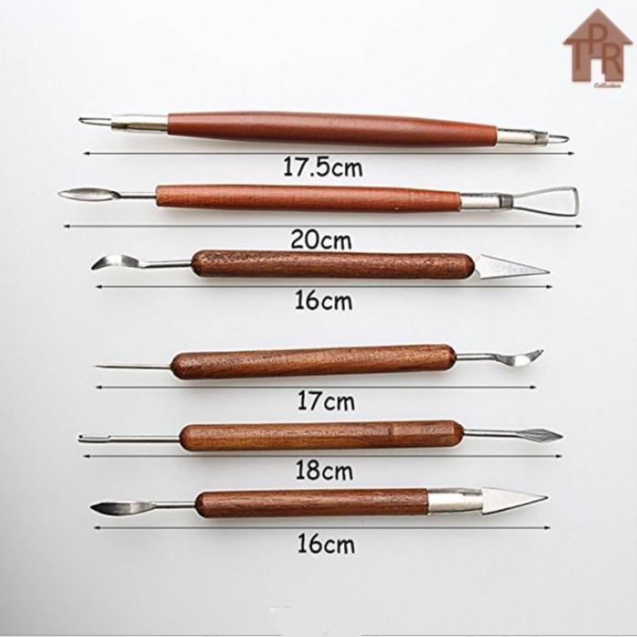 

Butsir set / Alat ukir clay / Pottery tool / Modelling tools - 6 pcs