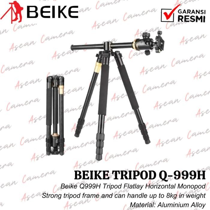 Beike Q999H Tripod Flatlay Horizontal Monopod Beike Q999 H