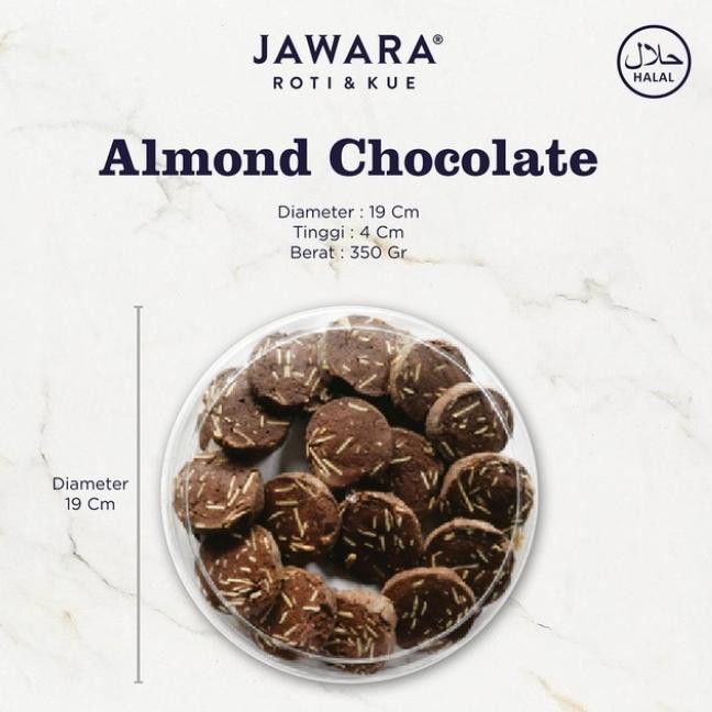 

JAWARA Almond Cookies / Kue Kering Almond Chocolate 350 Gr