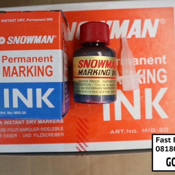 

Tinta spidol permanent snowman g-12