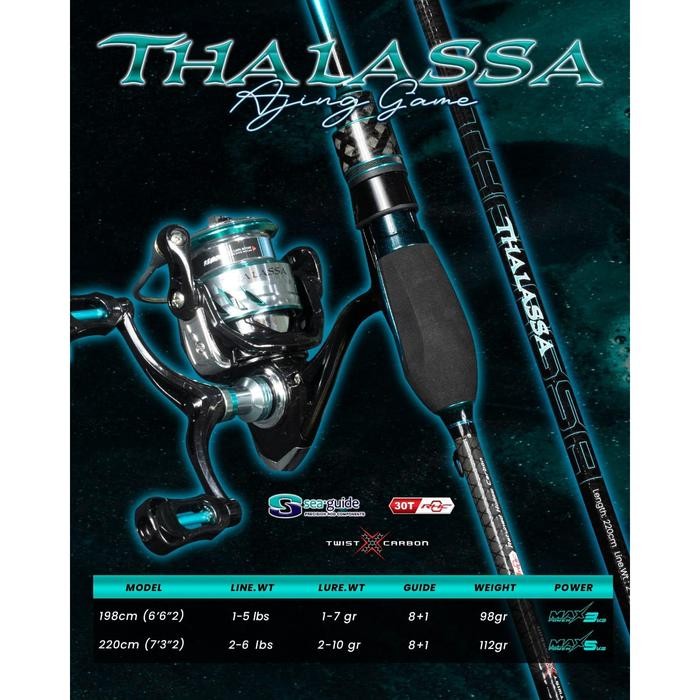 Joran DAIDO THALASSA Ultralight Ajing Game Hollow X-Warp Carbon Rod