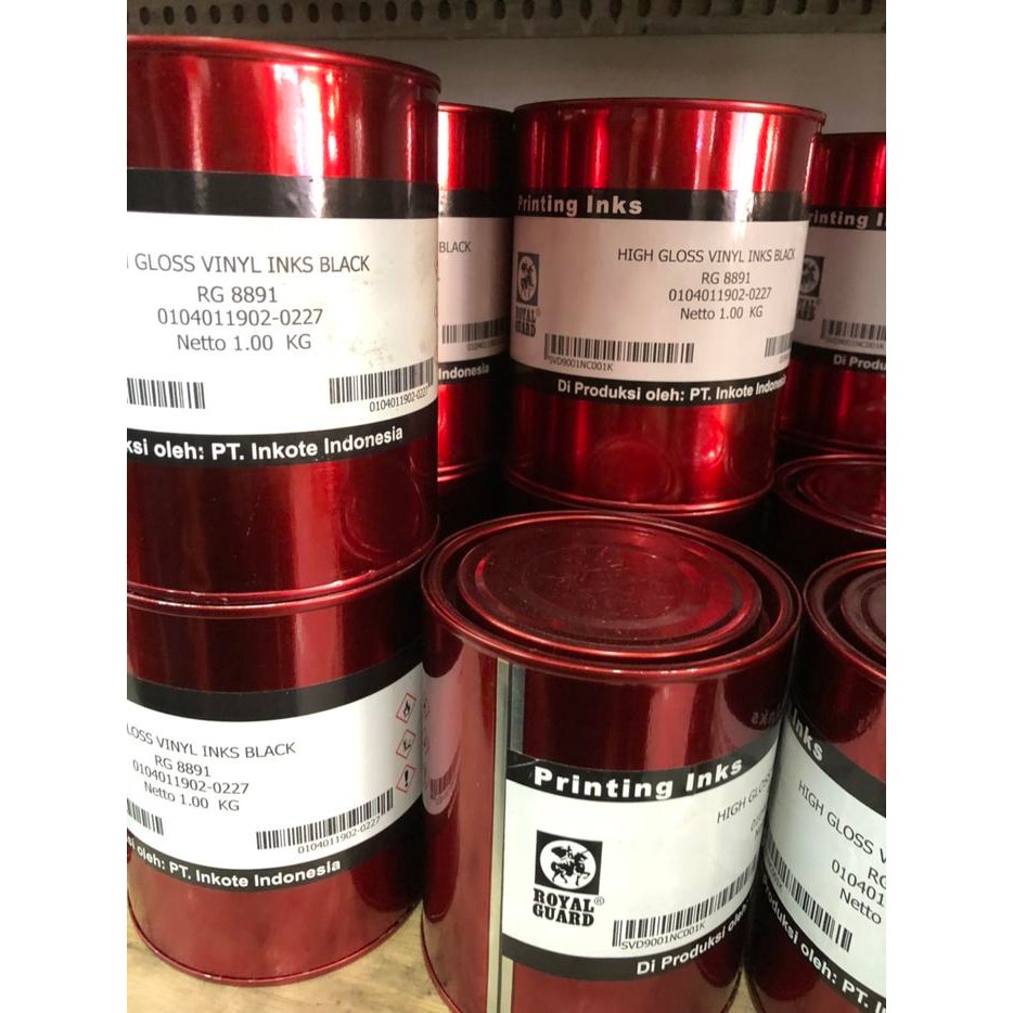 

Cat royalguard RG 8891 black hitam cat sablon