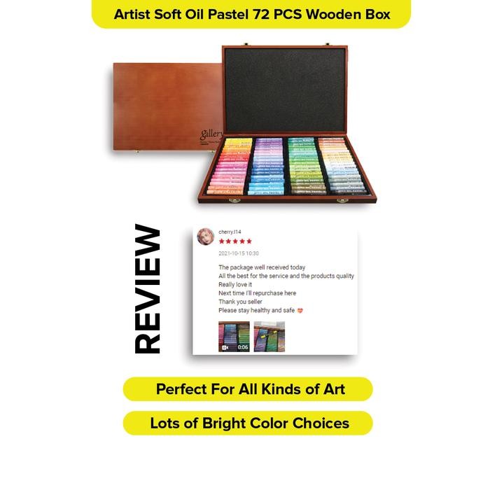 

Mungyo - Artist Soft Oil Pastel/Crayon Minyak 72 PCS Wooden Box