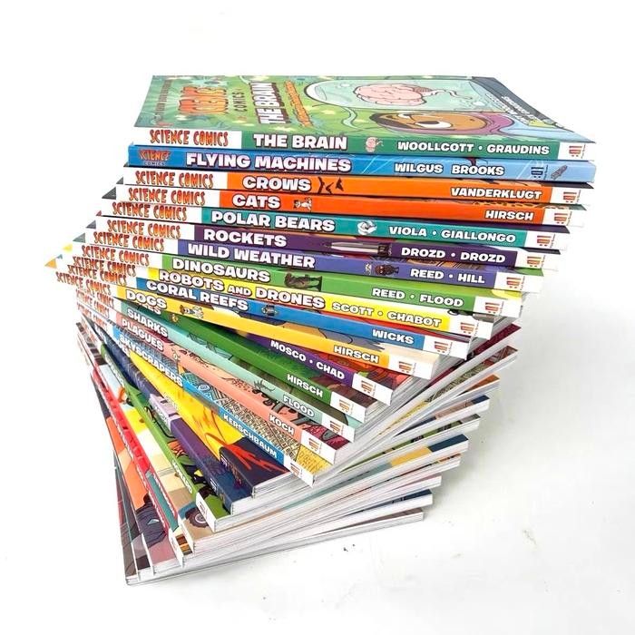 

Science Comics 14 books, full colour, fancy paper