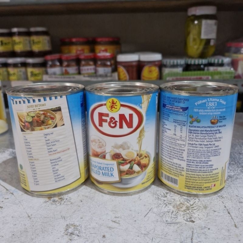 

SUSU EVAPORASI FN F&N | EVAPORATED MILK F&N / Susu Kental FN / Susu Evaporasi Kaleng F&N / F&N Evaporated Milk Kaleng