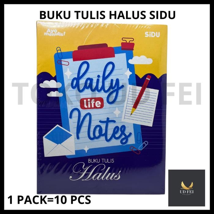 

(1 PACK=10 Buku) BUKU HALUS / Buku Tulis Halus Sidu 38/ Buku Halus / Buku Tulis Halus