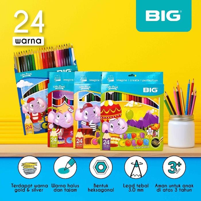 

BIG Pensil Warna Set Lengkap 24 Panjang CP-5004