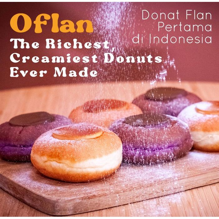 

FyZ O FLAN per 6 pcs Donat Flan Original Vanilla