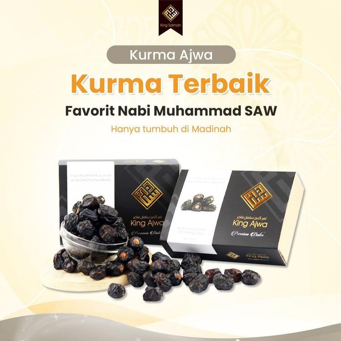

Glx Kurma Ajwa King Salman Premium Kurma Nabi 500gr