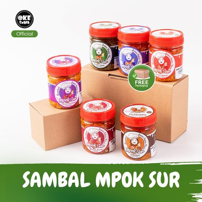 

Glx Sambal Mpok Sur Geprek/Teri/Cumi/Bawang/Jengkol 140g-200g