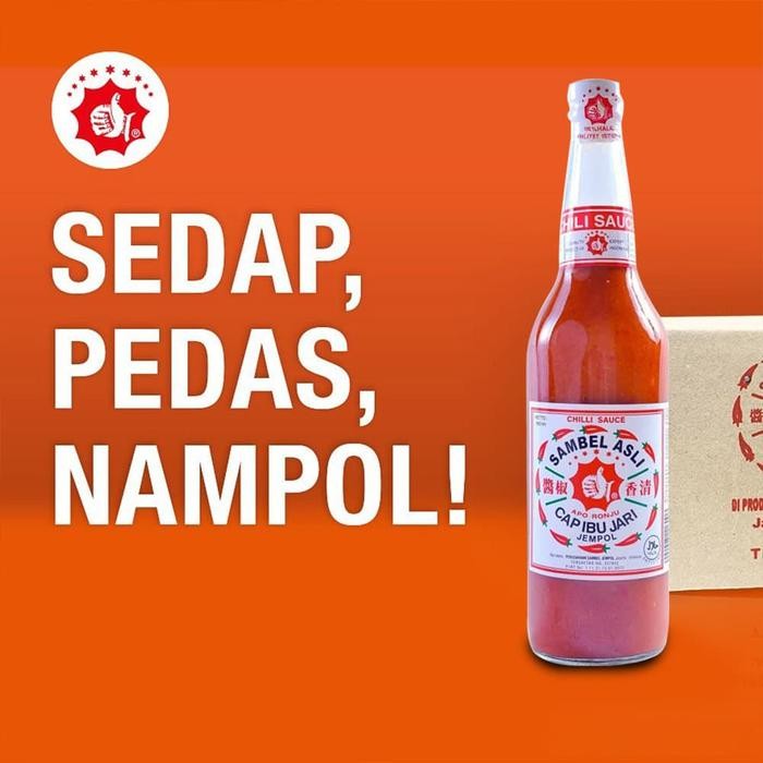 

Glx SAMBAL ASLI CAP IBU JARI JEMPOL ORIGINAL 600ml - SAUS SAMBEL