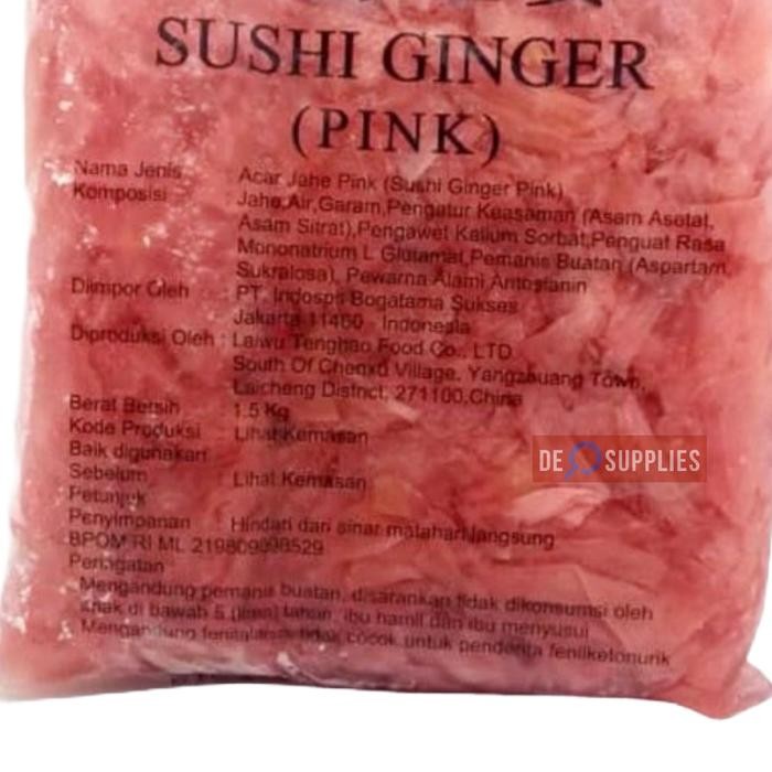 

Glx Sushi Gari Pink 1kg - Acar Jahe Pickled Sushi Ginger Pink Shoga Asinan