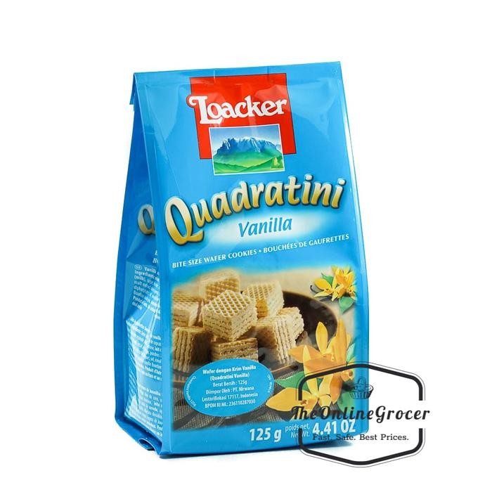 

Ger Loacker Quadratini Wafer Cookies 125 g Biskuit Wafer Kotak Mini Renyah
