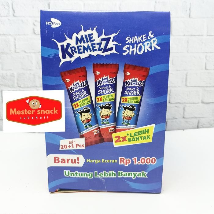 

Gdh Mie Kremez Shorr eceran 1000 (1 pack isi 12 pcs)