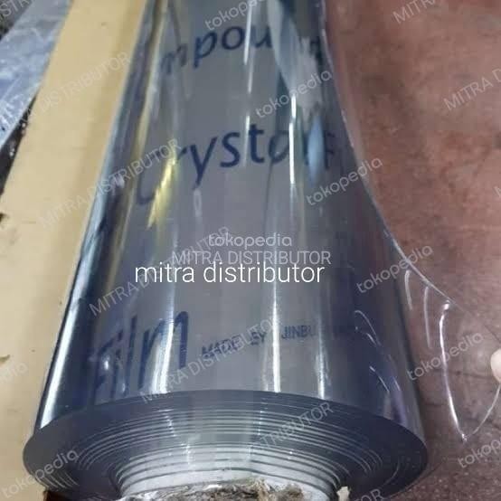 Plastik Bening Tebal Alas Meja Souvenir Sampul Sofa Mika Kaku Lentur