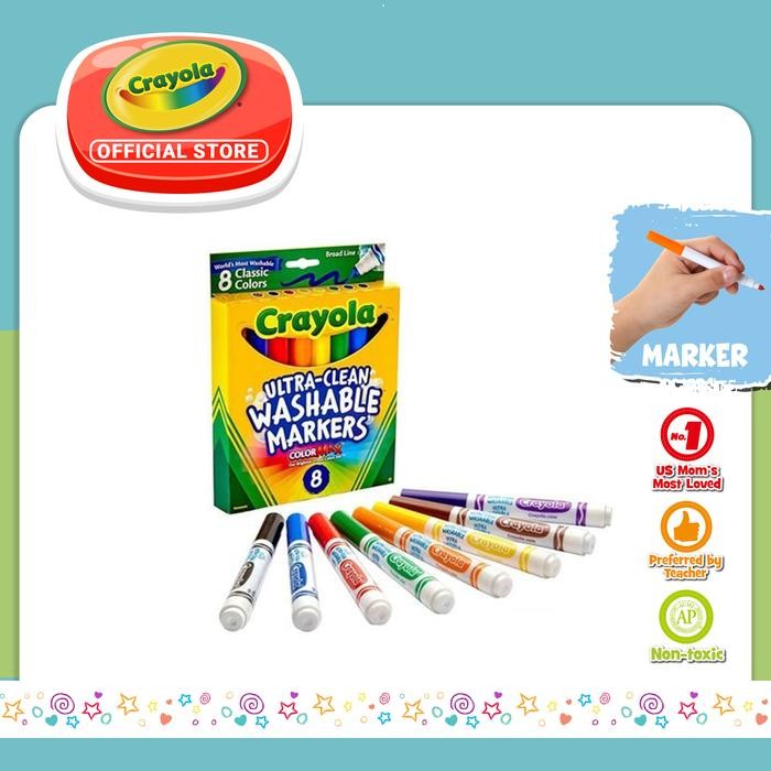 

Spidol Warna Crayola 8 Ct Classic Broad Line Markers U.C Washable Gratisongkir