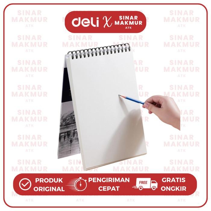 

Sketch Book/Buku Sketsa/Buku Gambar A4 Horizontal/Vertikal 60 Lembar 160 Gsm Finenolo Deli Ec