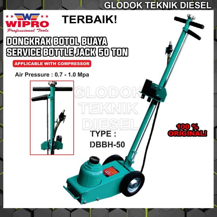 WIPRO Dongkrak Botol Buaya 50 Ton Compressor Kompresor DBBH 50 Best Quality